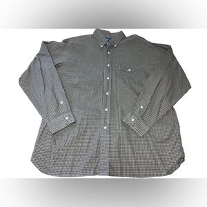 Ralph Lauren Men’s Green Check Long Sleeve‎ Button Down Shirt Size X-LARGE